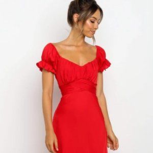 ORALIE DRESS - RED petal and pup